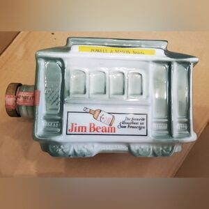Vintage 1968 Jim Beam San Francisco Trolley Decanter Bottle Empty.